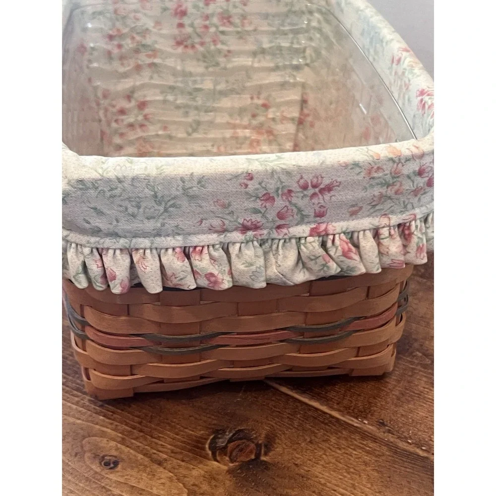 Longaberger 2002 Mother's Day Mom's Memories Basket No Lid Floral Lining